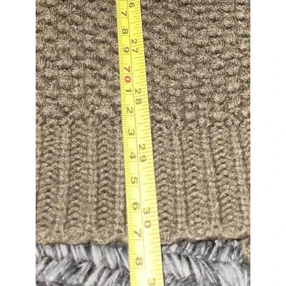 ChicSoul Women's Plus Size Olive Green Open Front Knit Cardigan w Pockets - Picture 7 of 7